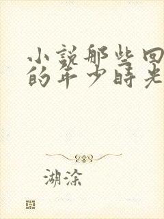 小说那些回不去的年少时光在线阅读封面