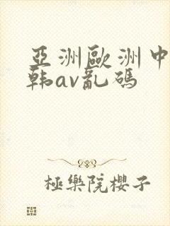 亚洲欧洲中文日韩av乱码
