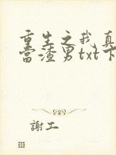 重生之我真没想当渣男txt下载