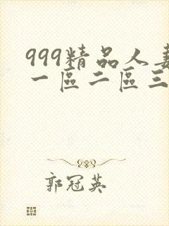 999精品人妻一区二区三区