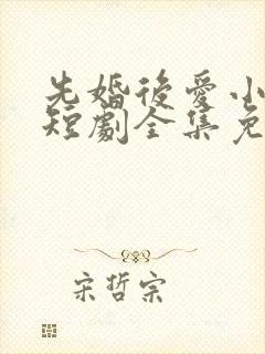 先婚后爱小甜妻短剧全集免费播放封面