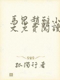 马昆赵雅小说全文免费阅读最新章节