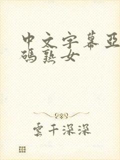 中文字幕亚洲乱码熟女