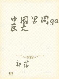 中国男同gay巨大封面