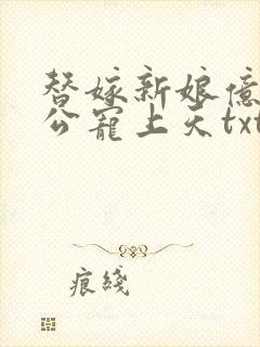 替嫁新娘亿万老公宠上天txt