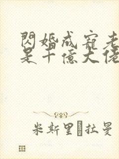 闪婚成宠老公竟是千亿大佬免费下载