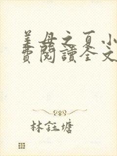 美母之夏小说免费阅读全文最新章节