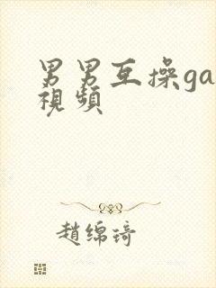 男男互操gay视频