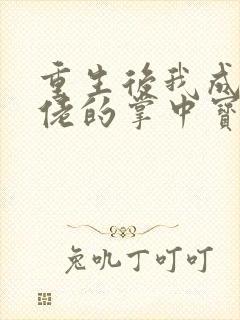 重生后我成了大佬的掌中宝免费阅读