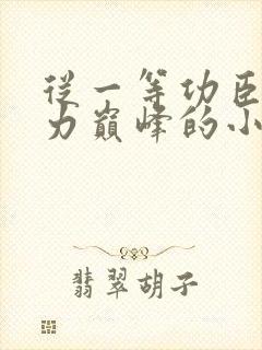 从一等功臣到权力巅峰的小说推荐