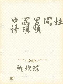 中国男同性恋激情视频