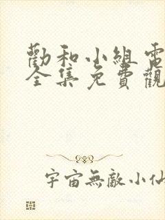 劝和小组电视剧全集免费观看