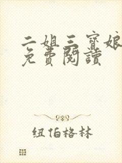 二姐三宝娘小说免费阅读
