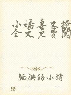 小娇妻又撩又甜全文免费阅读