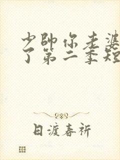 少帅你老婆又跑了第二季短剧