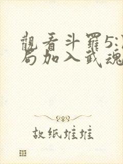 观看斗罗5:开局加入武魂殿小说