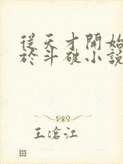 从天才开始无敌于斗破小说未删减完整版封面