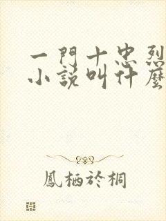 一门十忠烈叶凡小说叫什么名字