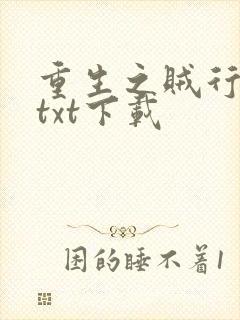 重生之贼行天下txt下载