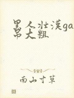 黑人壮汉gay吊大粗封面