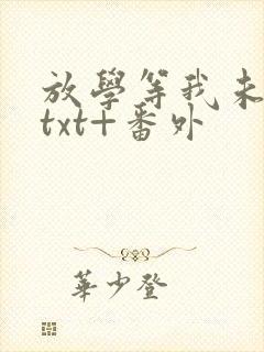 放学等我未删减txt+番外