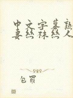 中文字幕熟女人妻丝袜丝人成片在线封面