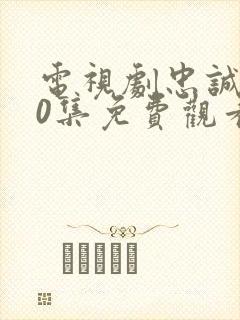 电视剧忠诚全20集免费观看