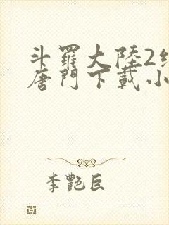 斗罗大陆2绝世唐门下载小说