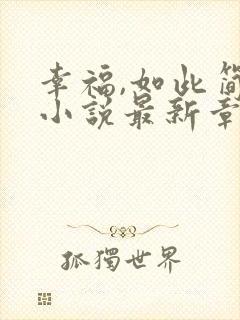 幸福,如此简单小说最新章节阅读全文