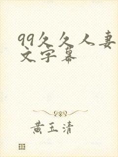 99久久人妻中文字幕