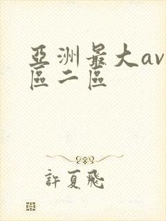 亚洲最大av一区二区