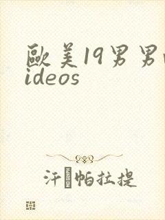 欧美19男男videos