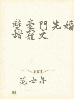 双豪门先婚后爱甜宠文