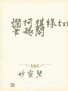 烂柯棋缘txt笔趣阁