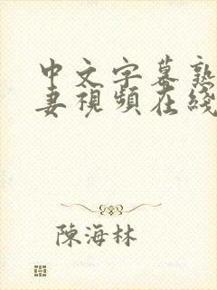 中文字幕熟女人妻视频在线第一页封面