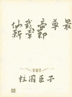 仙武帝尊最新更新章节