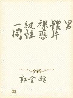 一级裸体男模特同性恋片封面