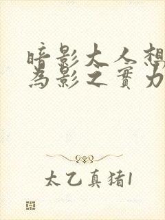 暗影大人想要成为影之实力者第二季封面