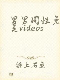 男男同性免费欧美videos