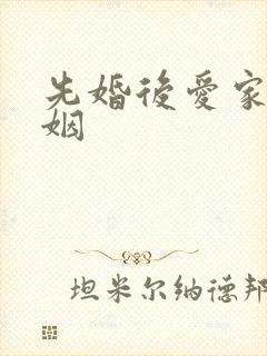 先婚后爱家族联姻