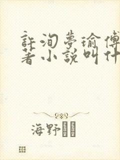 许洵梦瑜傅燃原著小说叫什么