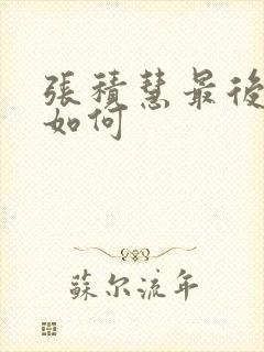 张积慧最后结局如何封面