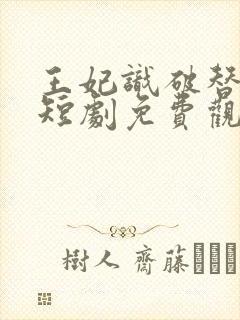 王妃识破替身局短剧免费观看