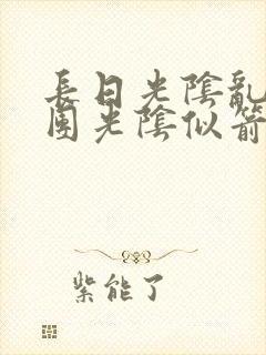 长日光阴乱作一团光阴似箭无弹窗