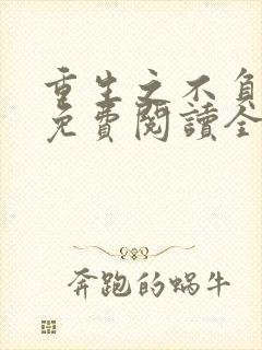 重生之不负韶华免费阅读全文封面