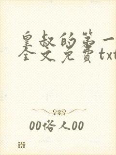 皇叔的第一宠妃全文免费txt