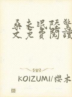 桑未眠陆惊鸿全文免费阅读笔趣阁
