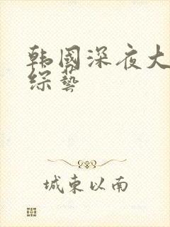 韩国深夜大尺度综艺