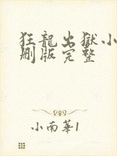 狂龙出狱小说未删版完整