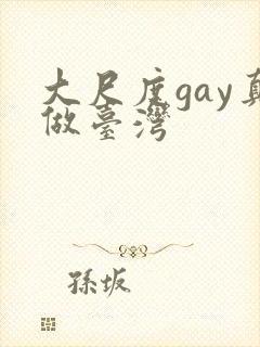 大尺度gay真做台湾封面